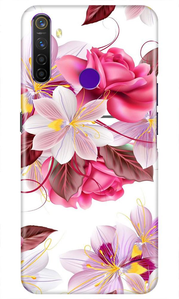 Beautiful flowers Mobile Back Case for Realme 5i (Design - 23) Beautiful flowers Case for Realme 5i