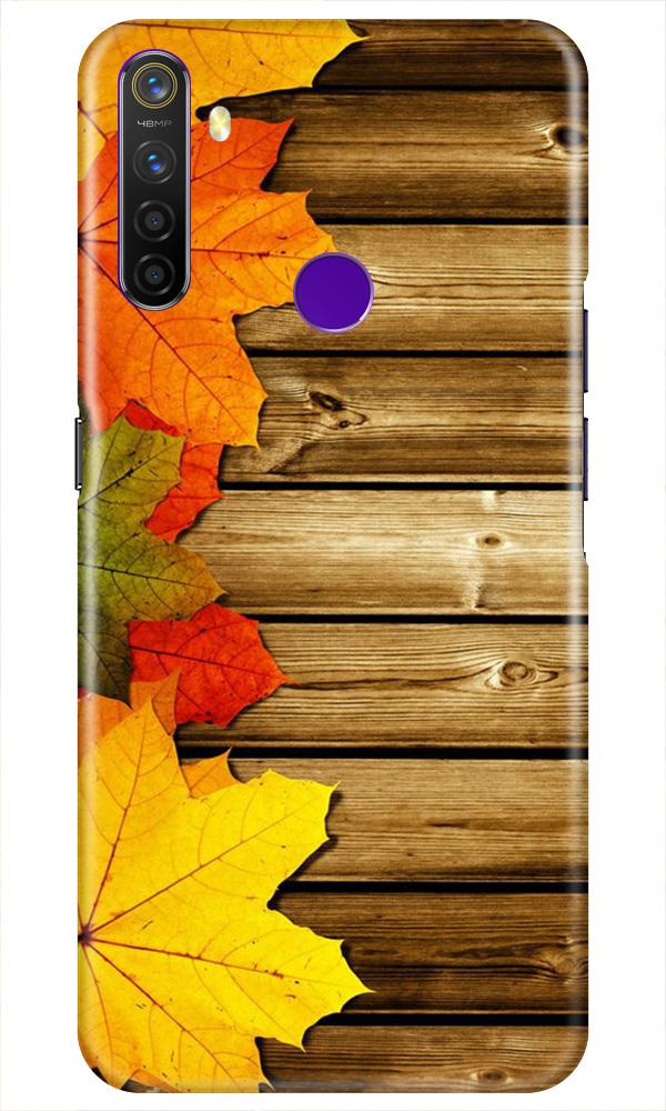 Wooden look3 Mobile Back Case for Realme 5i (Design - 61) Wooden look3 Case for Realme 5i