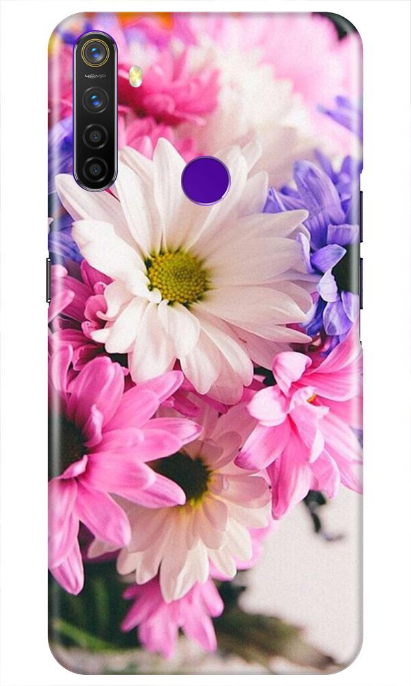 Coloful Daisy Mobile Back Case for Realme 5i (Design - 73) Coloful Daisy Case for Realme 5i