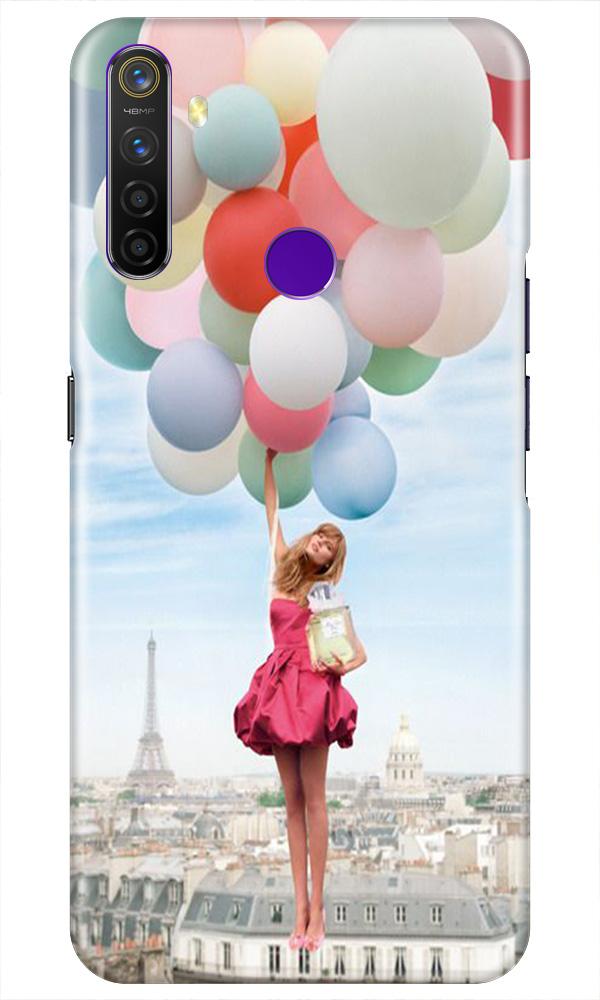 Girl with Baloon Mobile Back Case for Realme 5i (Design - 84) Girl with Baloon Case for Realme 5i