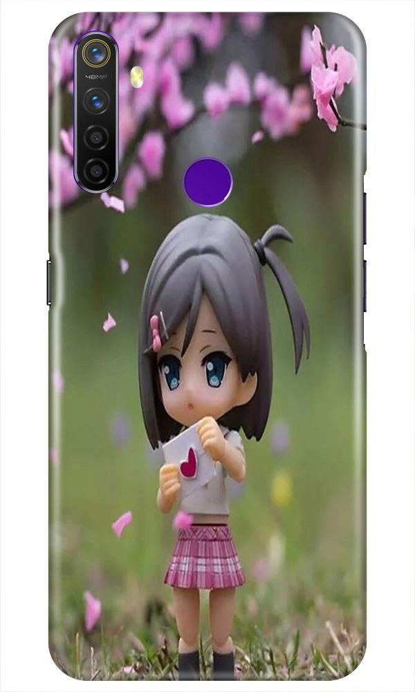 Cute Girl Mobile Back Case for Realme 5i (Design - 92) Cute Girl Case for Realme 5i