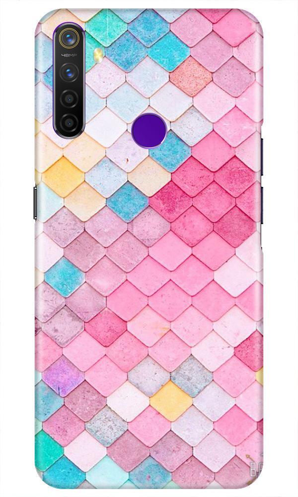 Pink Pattern Mobile Back Case for Realme 5i (Design - 215) Pink Pattern Case for Realme 5i (Design No. 215)