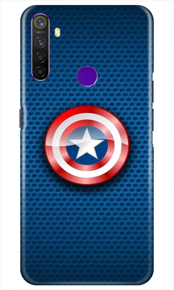 Captain America Shield Mobile Back Case for Realme 5i (Design - 253) Captain America Shield Case for Realme 5i (Design No. 253)