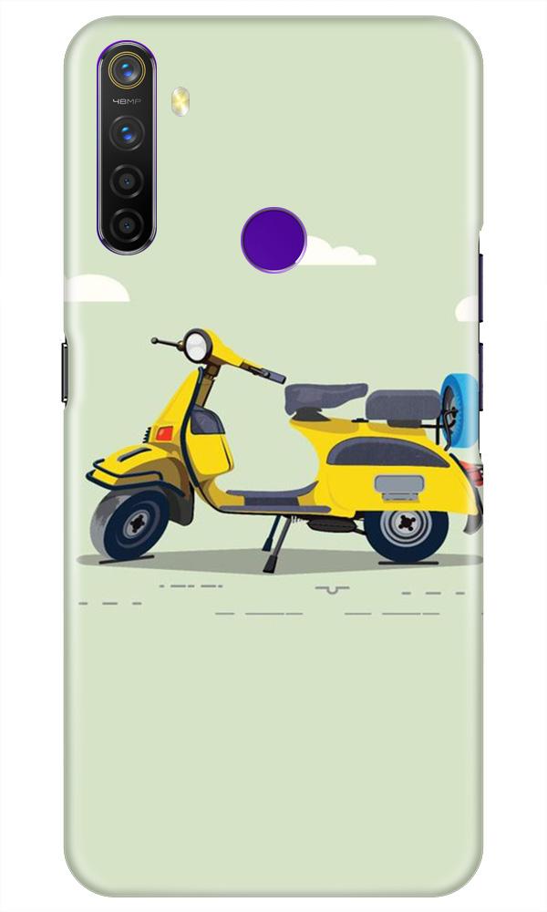 Vintage Scooter Mobile Back Case for Realme 5i (Design - 260) Vintage Scooter Case for Realme 5i (Design No. 260)