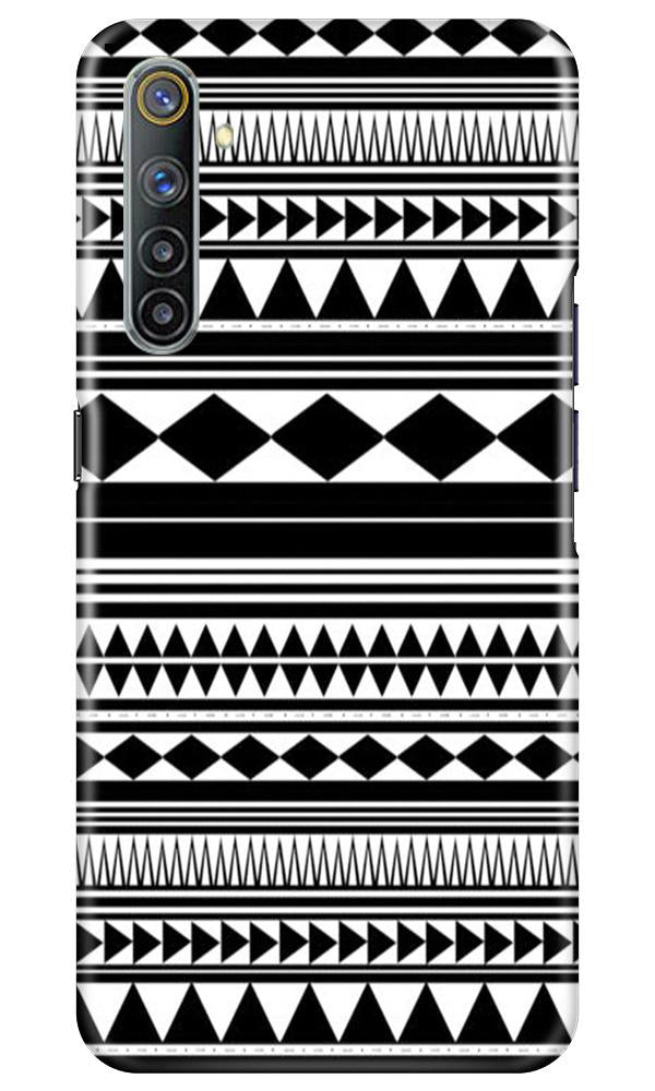 Black white Pattern Mobile Back Case for Realme 6 Pro (Design - 5) Black white Pattern Case for Realme 6 Pro
