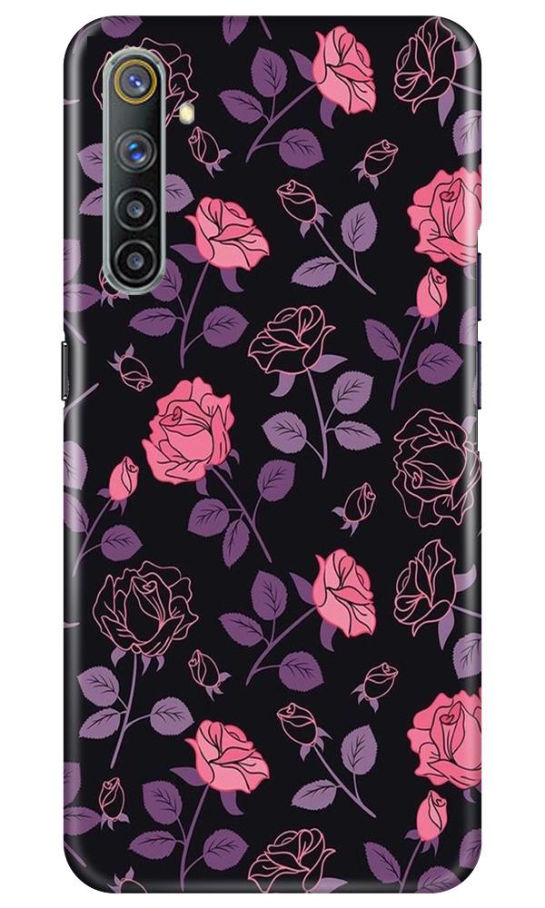 Rose Black Background Mobile Back Case for Realme 6 Pro (Design - 27) Rose Black Background Case for Realme 6 Pro