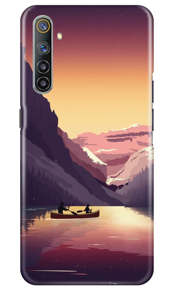 Mountains Boat Mobile Back Case for Realme 6 Pro (Design - 181) Mountains Boat Case for Realme 6 Pro (Design - 181)