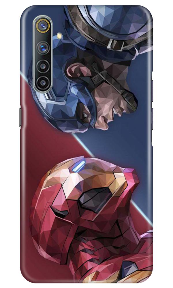 Ironman Captain America Mobile Back Case for Realme 6 Pro (Design - 245) Ironman Captain America Case for Realme 6 Pro (Design No. 245)