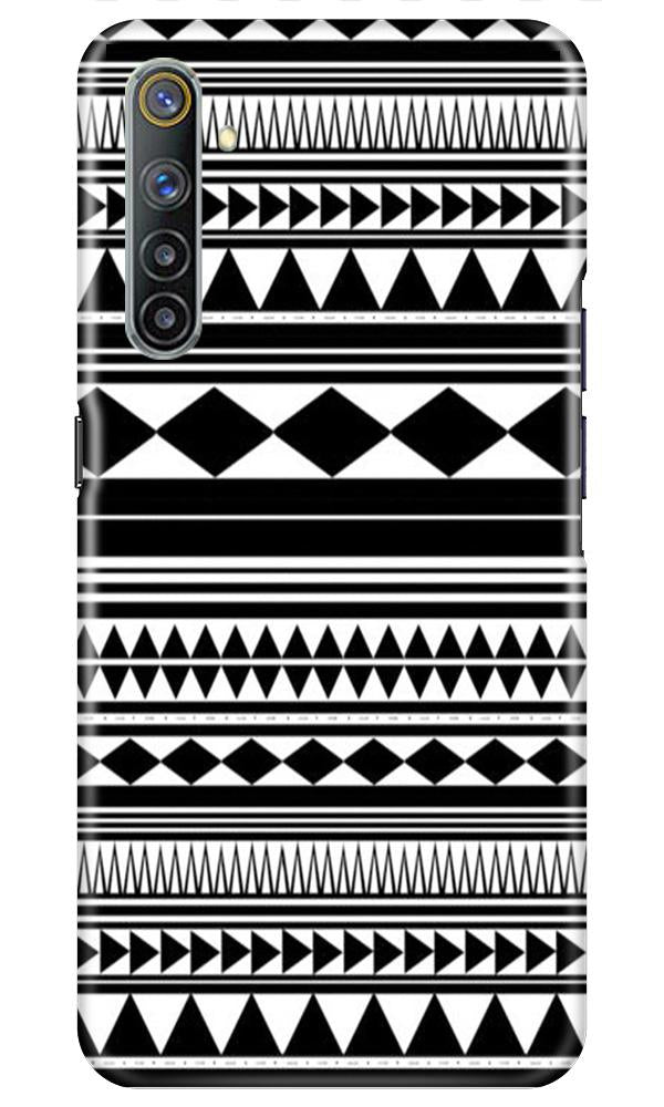 Black white Pattern Mobile Back Case for Realme 6i (Design - 5) Black white Pattern Case for Realme 6i