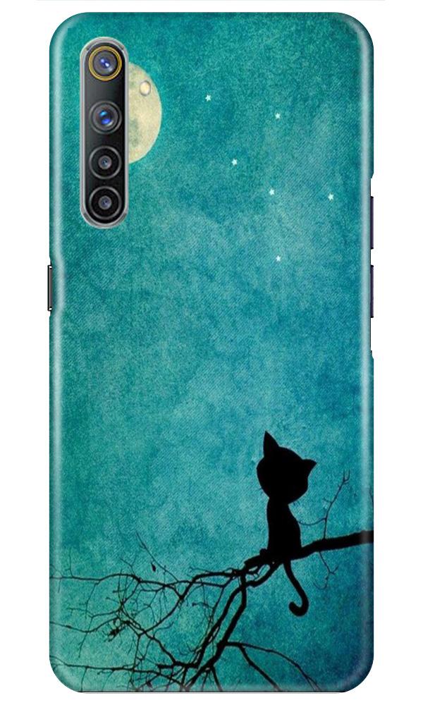 Moon cat Mobile Back Case for Realme 6i (Design - 70) Moon cat Case for Realme 6i