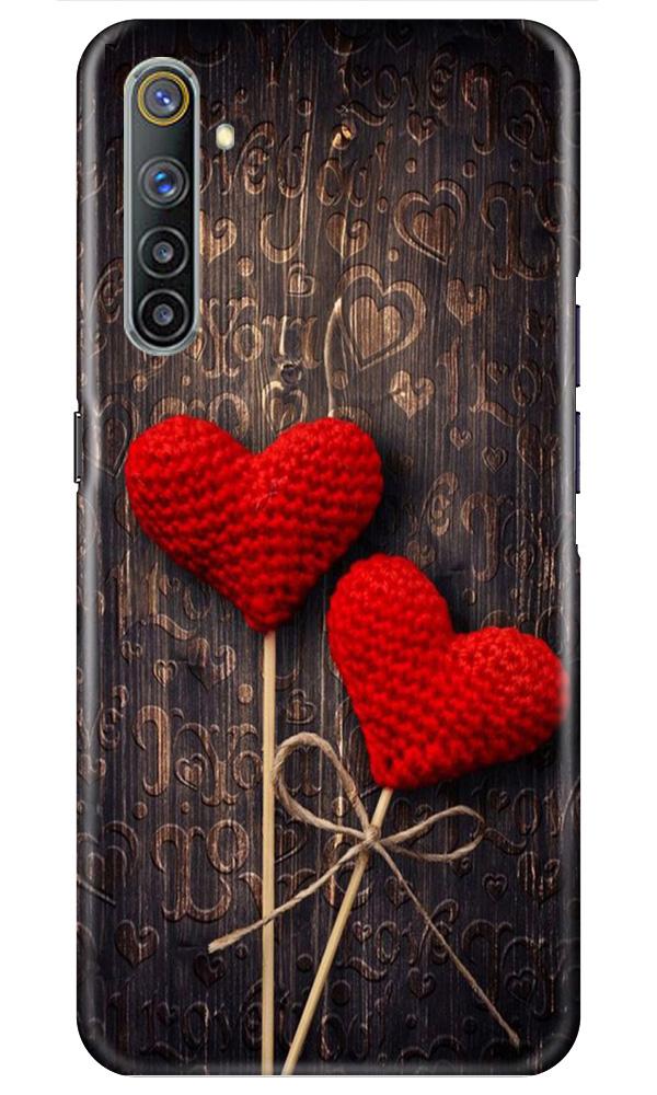 Red Hearts Mobile Back Case for Realme 6i (Design - 80) Red Hearts Case for Realme 6i