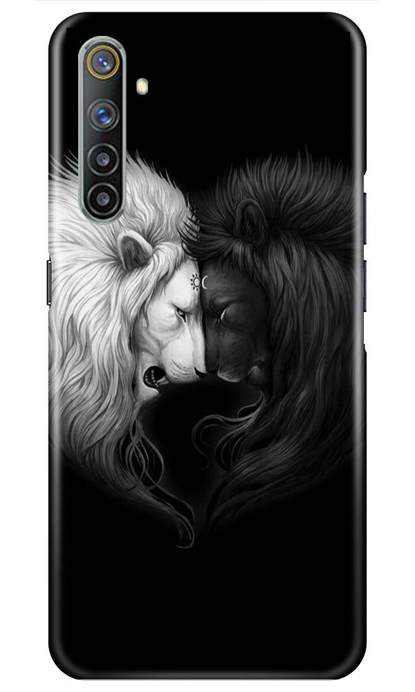 Dark White Lion Mobile Back Case for Realme 6i (Design - 140) Dark White Lion Case for Realme 6i (Design - 140)