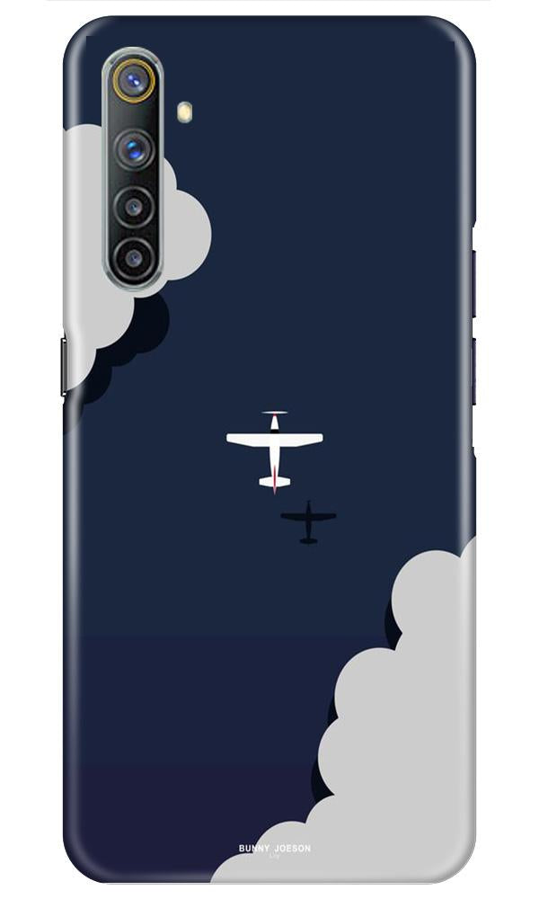 Clouds Plane Mobile Back Case for Realme 6i (Design - 196) Clouds Plane Case for Realme 6i (Design - 196)