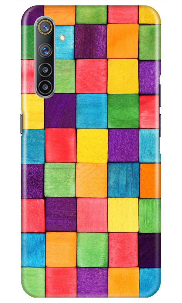 Colorful Square Mobile Back Case for Realme 6i (Design - 218) Colorful Square Case for Realme 6i (Design No. 218)