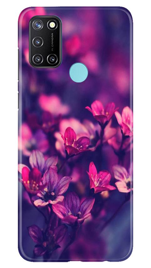 flowers Mobile Back Case for Realme 7i (Design - 25) flowers Case for Realme 7i