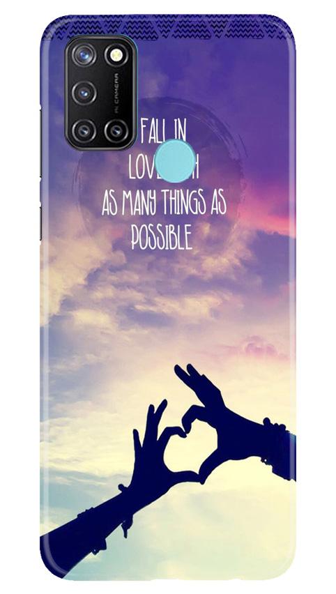 Fall in love Mobile Back Case for Realme C17 (Design - 50) Fall in love Case for Realme C17