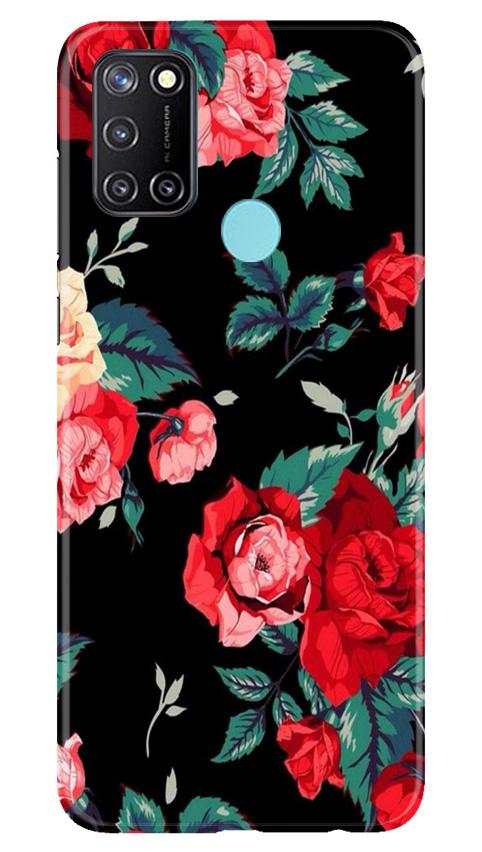 Red Rose2 Mobile Back Case for Realme 7i (Design - 81) Red Rose2 Case for Realme 7i