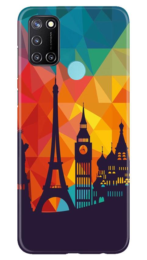 Eiffel Tower2 Mobile Back Case for Realme C17 (Design - 91) Eiffel Tower2 Case for Realme C17