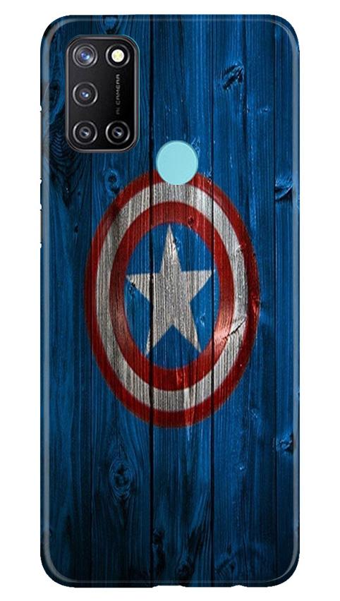 Captain America Superhero Mobile Back Case for Realme 7i (Design - 118) Captain America Superhero Case for Realme 7i (Design - 118)