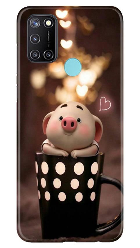 Cute Bunny Mobile Back Case for Realme 7i (Design - 213) Cute Bunny Case for Realme 7i (Design No. 213)