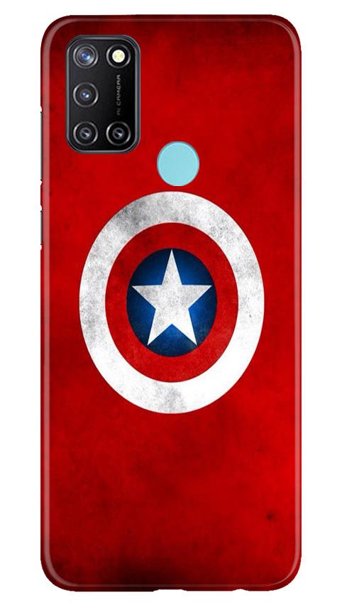 Captain America Mobile Back Case for Realme 7i (Design - 249) Captain America Case for Realme 7i (Design No. 249)