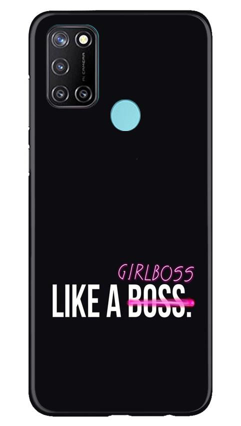 Like a Girl Boss Mobile Back Case for Realme C17 (Design - 265) Like a Girl Boss Case for Realme C17 (Design No. 265)