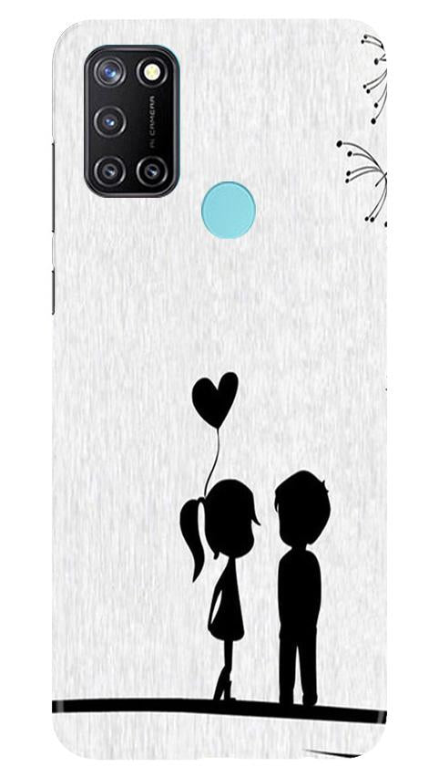 Cute Kid Couple Mobile Back Case for Realme C17 (Design - 283) Cute Kid Couple Case for Realme C17 (Design No. 283)