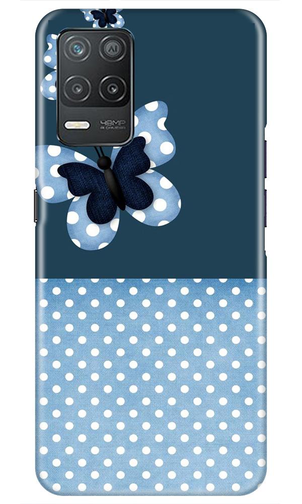 White dots Butterfly Mobile Back Case for Narzo 30 5G (Design - 31) White dots Butterfly Case for Narzo 30 5G