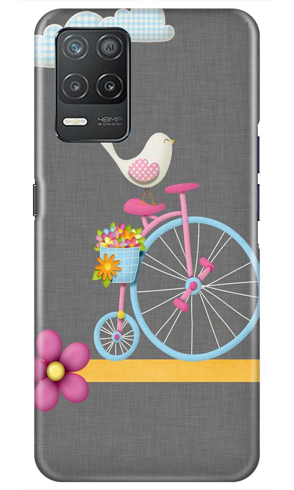 Sparron with cycle Mobile Back Case for Realme 8 5G (Design - 34) Sparron with cycle Case for Realme 8 5G