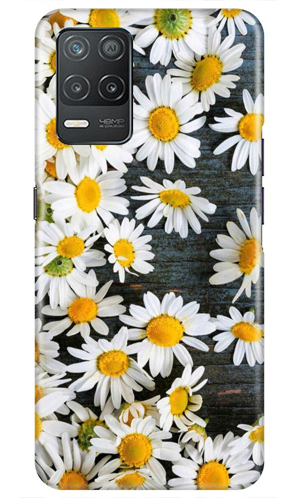 White flowers2 Mobile Back Case for Narzo 30 5G (Design - 62) White flowers2 Case for Narzo 30 5G