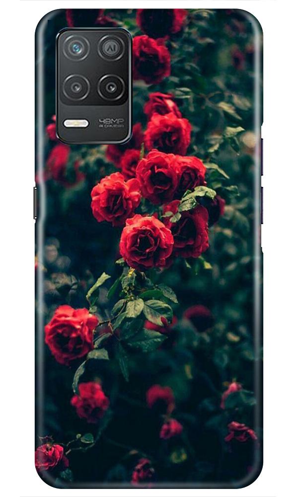 Red Rose Mobile Back Case for Narzo 30 5G (Design - 66) Red Rose Case for Narzo 30 5G