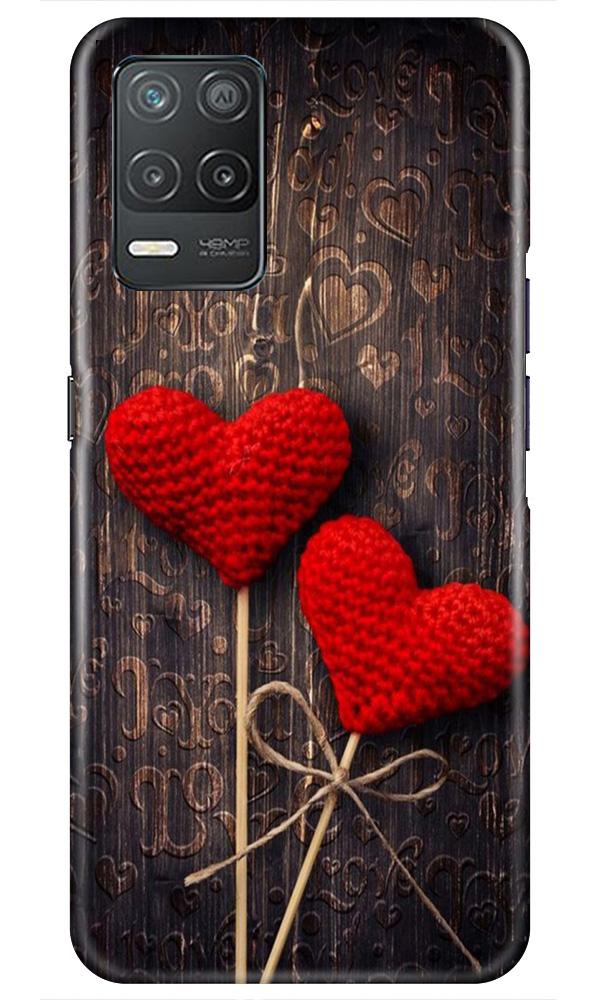 Red Hearts Mobile Back Case for Realme 8 5G (Design - 80) Red Hearts Case for Realme 8 5G
