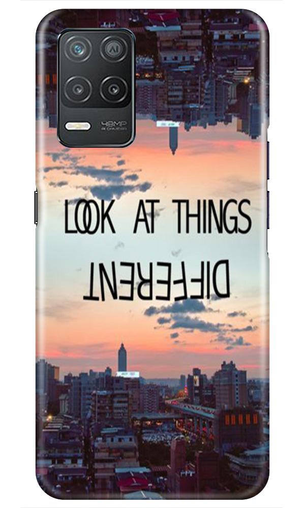 Look at things different Mobile Back Case for Realme 8 5G (Design - 99) Look at things different Case for Realme 8 5G