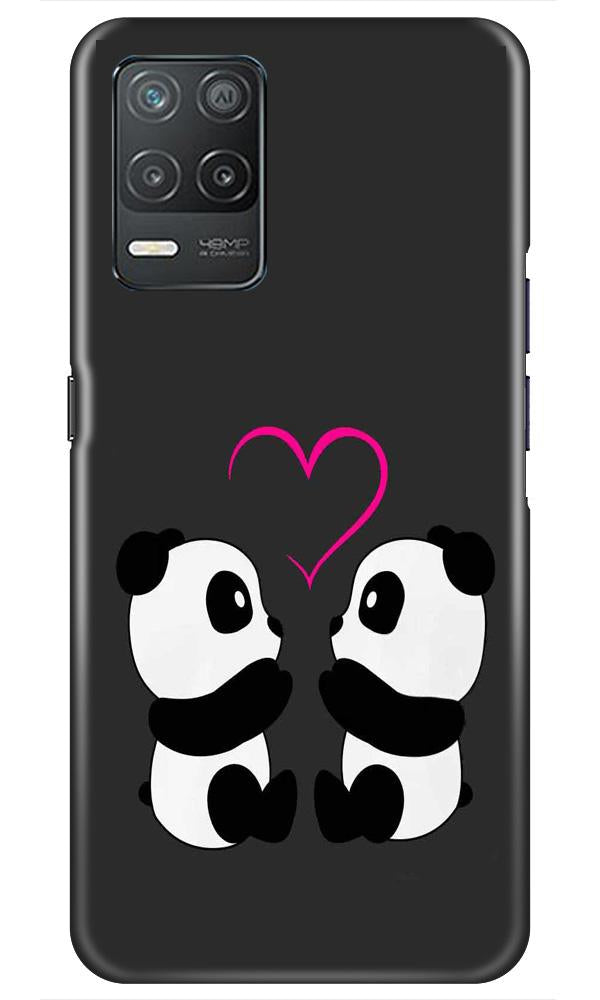 Panda Love Mobile Back Case for Narzo 30 5G (Design - 398) Panda Love Mobile Back Case for Narzo 30 5G (Design - 398)