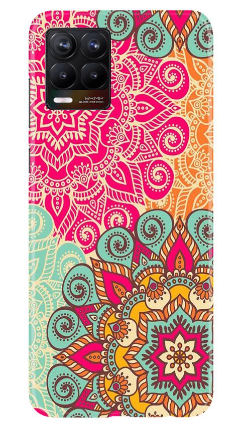 Rangoli art Mobile Back Case for Realme 8 Pro (Design - 6) Rangoli art Case for Realme 8 Pro