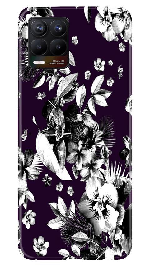 white flowers Mobile Back Case for Realme 8 Pro (Design - 7) white flowers Case for Realme 8 Pro