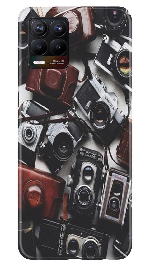 Cameras Mobile Back Case for Realme 8 (Design - 57) Cameras Case for Realme 8