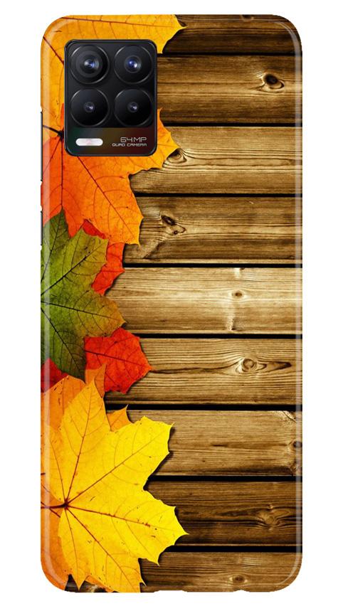 Wooden look3 Mobile Back Case for Realme 8 (Design - 61) Wooden look3 Case for Realme 8