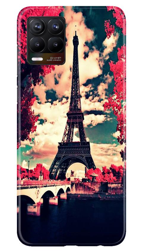 Eiffel Tower Mobile Back Case for Realme 8 (Design - 212) Eiffel Tower Case for Realme 8 (Design No. 212)