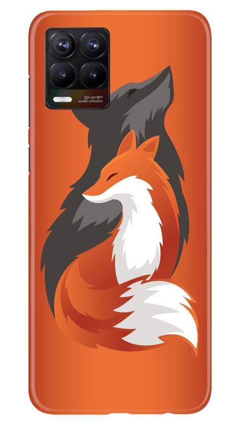 Wolf Mobile Back Case for Realme 8 (Design - 224) Wolf Case for Realme 8 (Design No. 224)