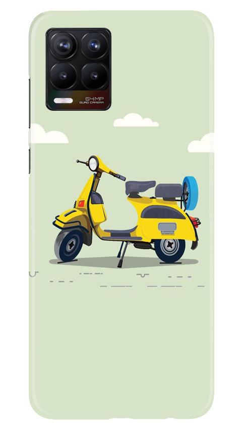 Vintage Scooter Mobile Back Case for Realme 8 Pro (Design - 260) Vintage Scooter Case for Realme 8 Pro (Design No. 260)