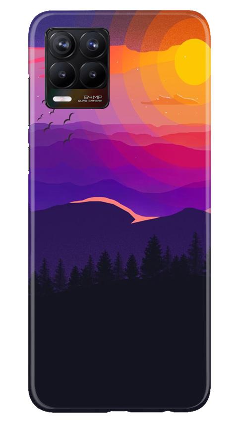 Sun Set Mobile Back Case for Realme 8 (Design - 279) Sun Set Case for Realme 8 (Design No. 279)