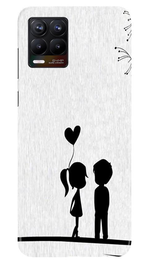 Cute Kid Couple Mobile Back Case for Realme 8 (Design - 283) Cute Kid Couple Case for Realme 8 (Design No. 283)