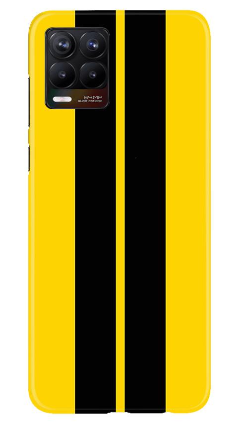 Black Yellow Pattern Mobile Back Case for Realme 8 (Design - 377) Black Yellow Pattern Mobile Back Case for Realme 8 (Design - 377)