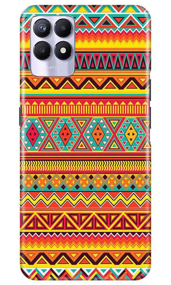 Zigzag line pattern Mobile Back Case for Realme 8i (Design - 4) Zigzag line pattern Case for Realme 8i