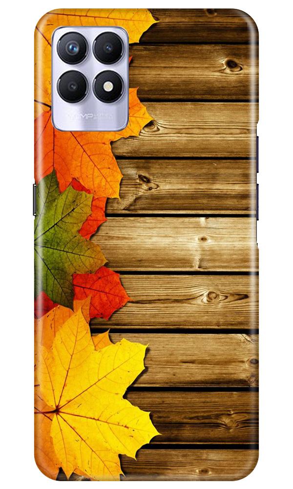 Wooden look3 Mobile Back Case for Realme 8i (Design - 61) Wooden look3 Case for Realme 8i
