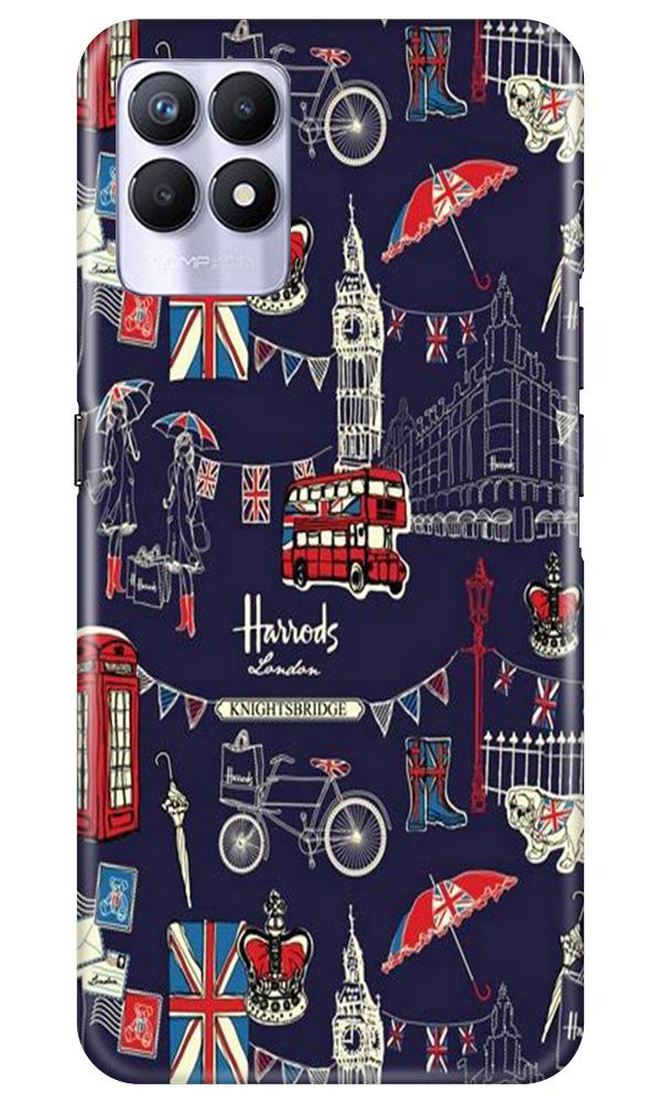 Love London Mobile Back Case for Realme 8i (Design - 75) Love London Case for Realme 8i