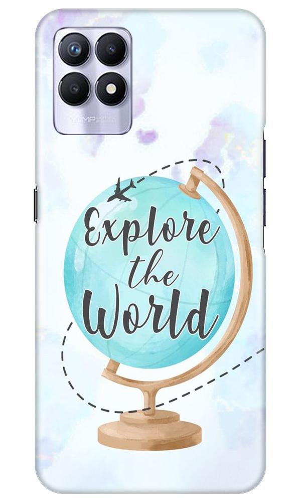 Explore the World Mobile Back Case for Realme 8i (Design - 207) Explore the World Case for Realme 8i (Design No. 207)