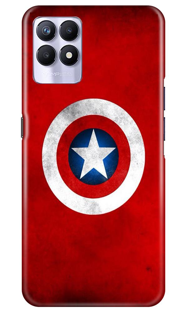 Captain America Mobile Back Case for Realme 8i (Design - 249) Captain America Case for Realme 8i (Design No. 249)