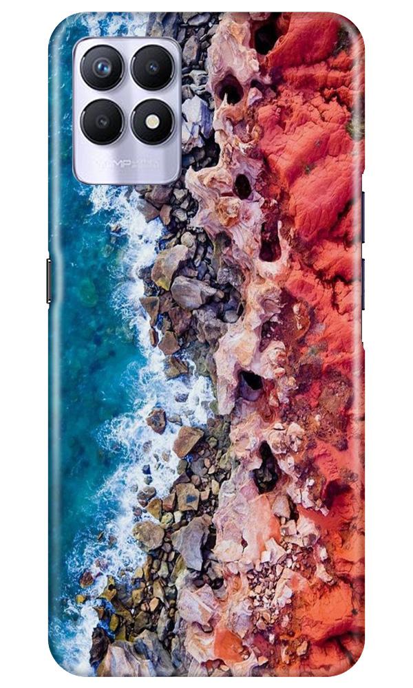 Sea Shore Mobile Back Case for Realme 8i (Design - 273) Sea Shore Case for Realme 8i (Design No. 273)